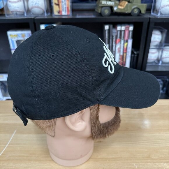 LONDON KNIGHTS Hat 47 Brand OHL Hockey StrapBack Stitched Black Green White - Picture 3 of 5